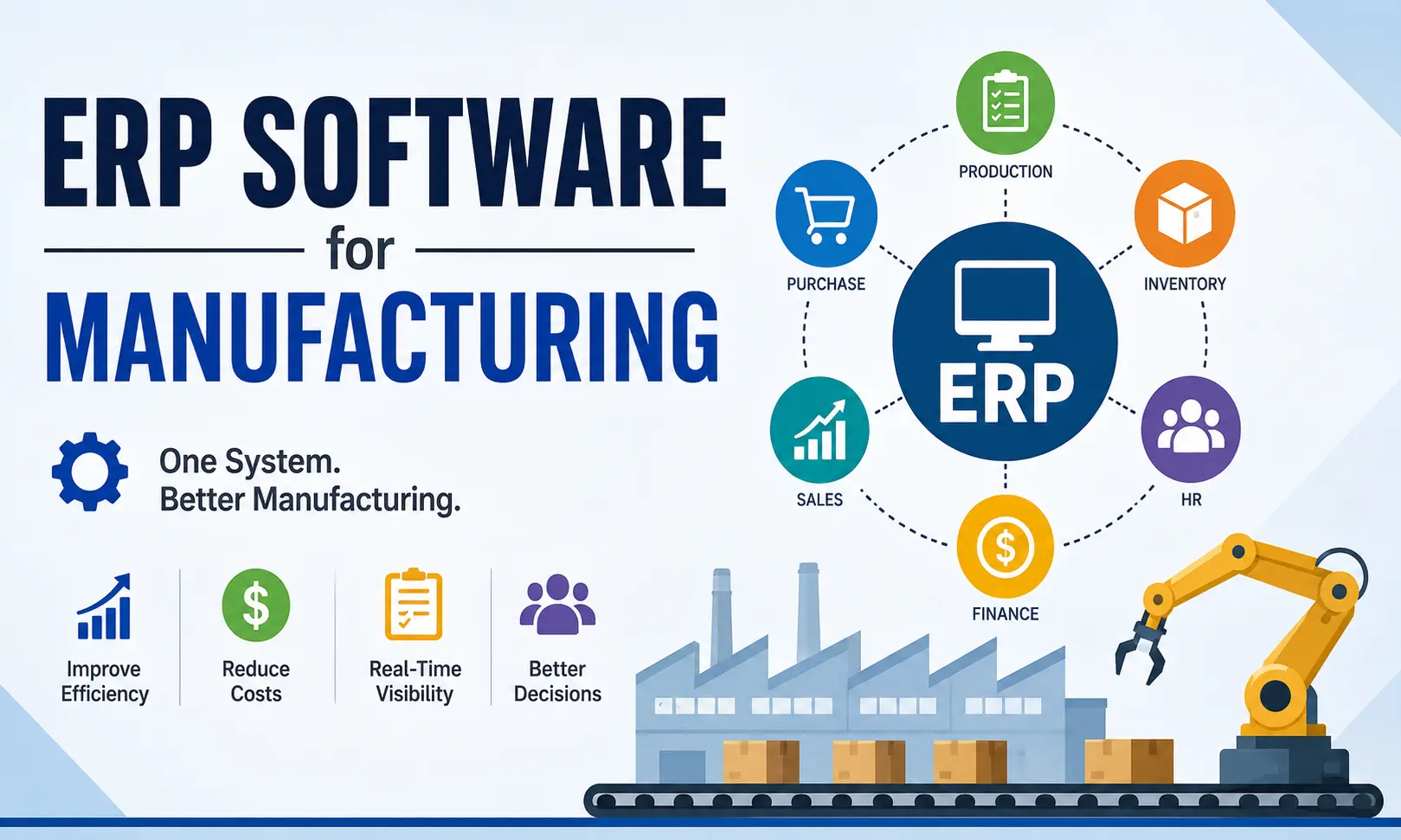ERP Software for Manufacturing: How It Improves Efficiency, Reduces Costs & Boosts Growth